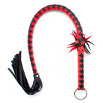 Полосатый флоггер DS Fetish Stripe flogger black/red