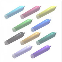 Набір латексних презервативів різних кольорів One Color Sensation із силіконовим мастилом (ціна за 5 шт)