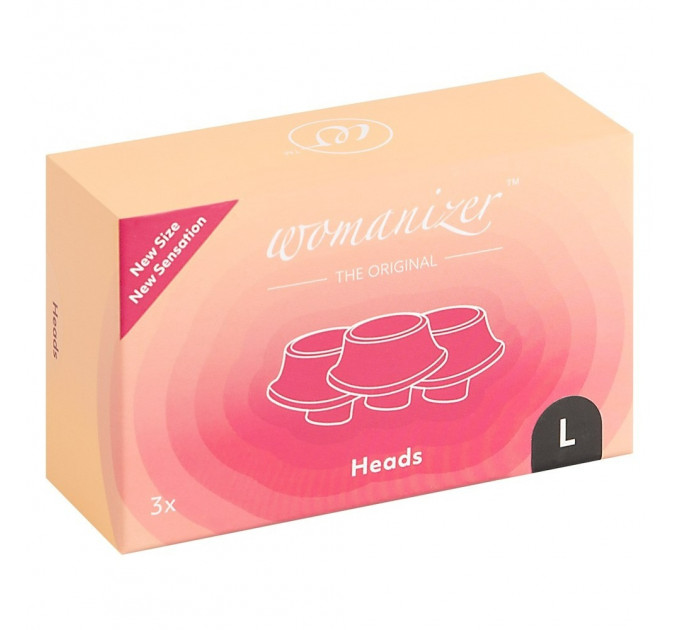 Змінні насадки на Womanizer Premium, Eco, Classic, Liberty, Starlet 2, чорні, розмір L