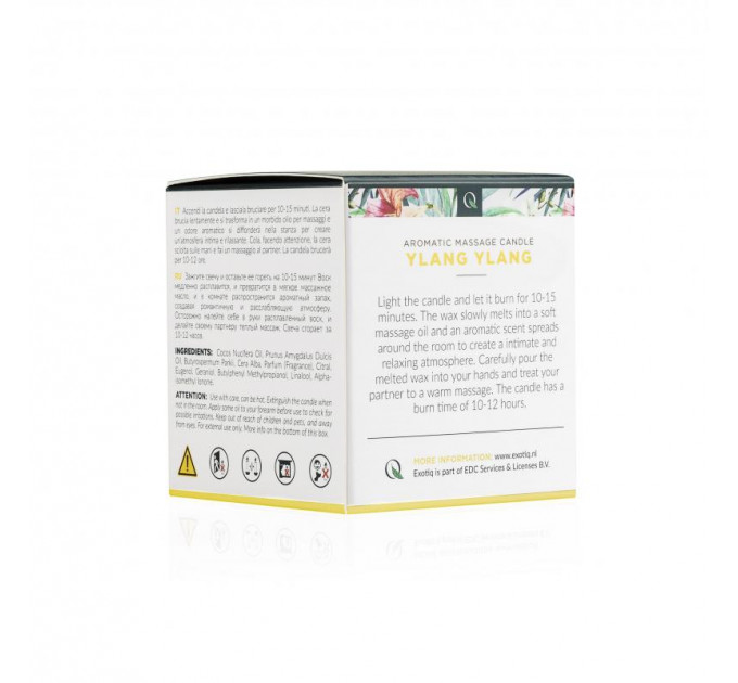 Свеча для массажа с ароматом иланг-иланга Exotiq Massage Candle Ylang Ylang -