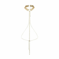 Ланцюжок нашийник Bijoux Indiscrets MAGNIFIQUE Collar - Silver, прикраса для тіла