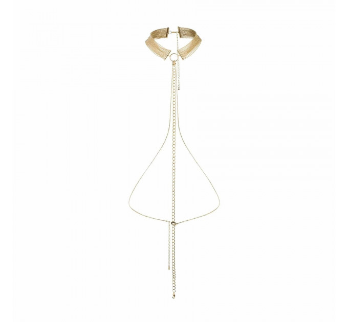 Цепочка ошейник Bijoux Indiscrets MAGNIFIQUE Collar - Silver, украшение для тела