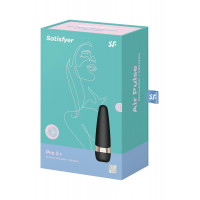 Вакуумний кліторальний стимулятор SATISFYER PRO 3 + чорний