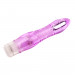 Вибратор гелевый ребристый Chisa Crystal Jellie, фиолетовый