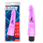 Вибратор Chisa Hi-Rubber с выраженной головкой, фиолетовый