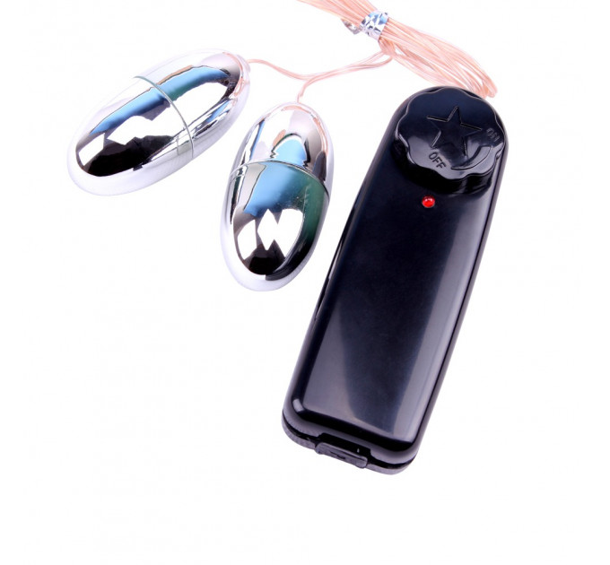 Виброяйца на пульте Chisa Hi-Basic Power Bullet Vibe 2 Egg, серебристые