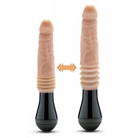 Вибратор Blush Dr Skin Dr Knight с ротацией и фрикциями, бежевый