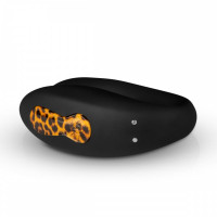 Вібратор для пар Zuna Couples Vibrator із сумочкою, чорний, Leopard