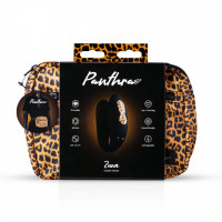 Вібратор для пар Zuna Couples Vibrator із сумочкою, чорний, Leopard