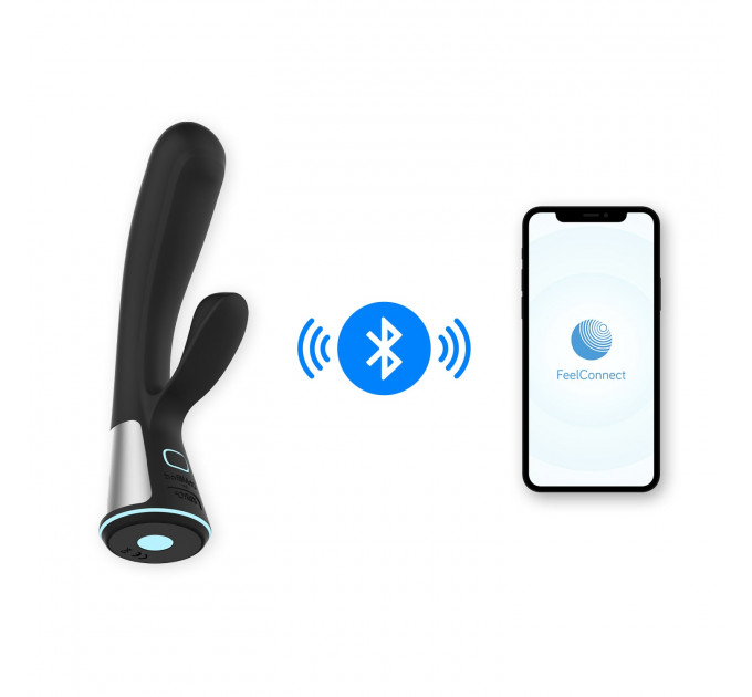Вибратор-кролик Ohmibod Fuse KIIROO с интерактивным подключением, черный