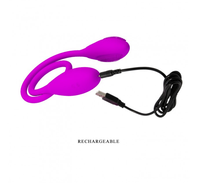 Вибратор из силикона для двойной стимуляции Snaky Vibe