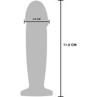 Вибрационная металлическая анальная пробка ToyJoy The Intruder Vibrating Plug, серебристый