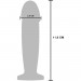 Вібраційний металевий анальний затор ToyJoy The Intruder Vibrating Plug, сріблястий