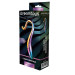 Вигнутий скляний фалоімітатор Dream Toys Glamour Glass, різнокольоровий