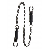 Затискачі на соски Heavy Duty Adjustable Clamps чорні 52 см TABOOM