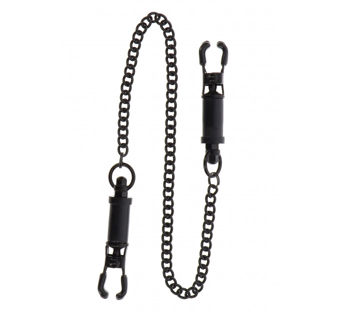 Зажимы на соски Heavy Duty Adjustable Clamps чёрные 52 см TABOOM