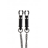 Затискачі на соски Heavy Duty Adjustable Clamps чорні 52 см TABOOM