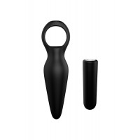 Анальна пробка з вібрацією Dream Toys CHEEKY LOVE TAPERED PLUG BLACK