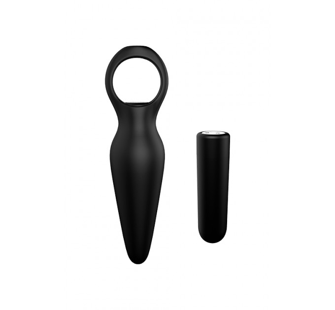 Анальна пробка з вібрацією Dream Toys CHEEKY LOVE TAPERED PLUG BLACK