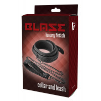 Ошейник с поводком Dream Toys BLAZE COLLAR LEASH DIAMOND BLACK