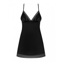 Сорочка Obsessive Alifini chemise, Черный, S-M