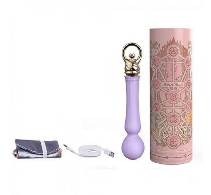 Вибромассажер микрофон ZALO CONFIDENCE с функцией нагрева , Fairy Violet
