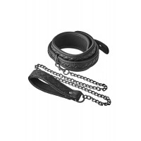 Ошейник с поводком Dream Toys BLAZE COLLAR LEASH DIAMOND BLACK