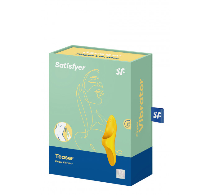 T360167 Універсальний вібратор на палець Satisfyer Teaser dark yellow, Жовтий