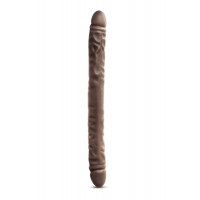 Подвійний фалоімітатор DR SKIN 18inch CHOCOLATE