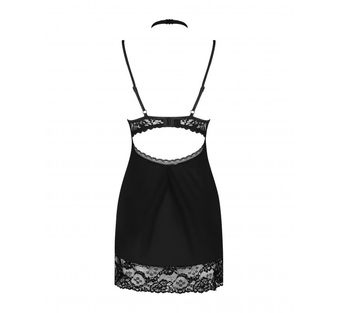 Сорочка Obsessive Raquelia chemise & thong S/M