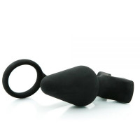 Анальна пробка з кільцем Black Silicone