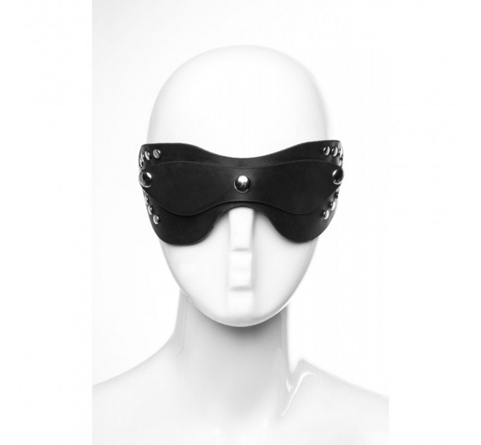 Маска на глаза натуральная кожа модель Mask 1.1