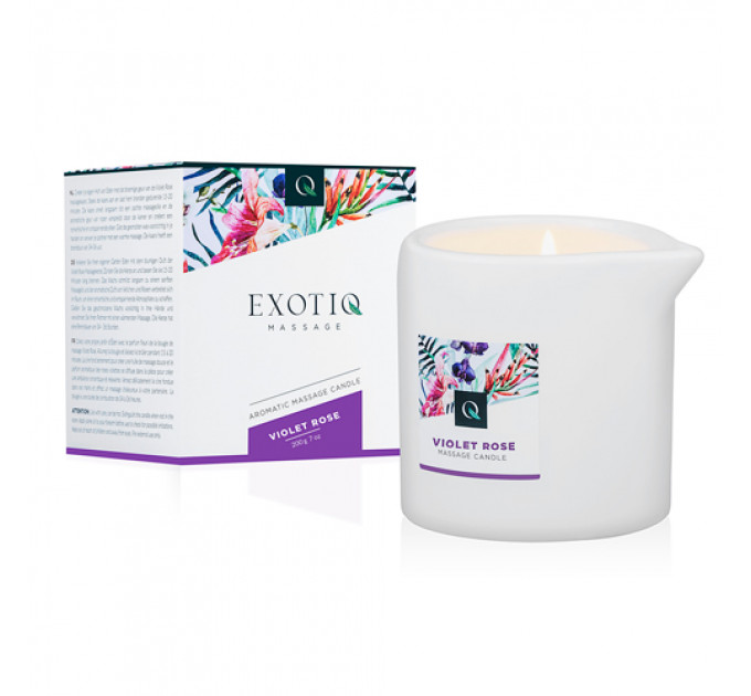 EX-MC-02-200 Массажная свеча Exotiq Massage Candle Violet Rose 200 г