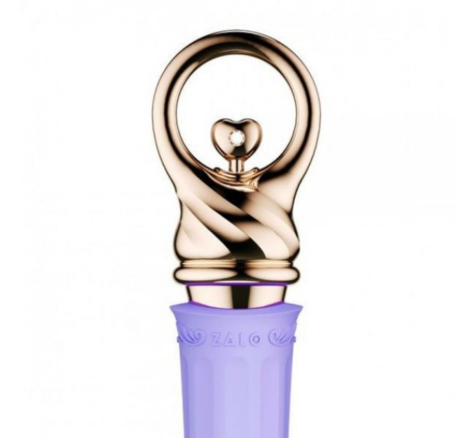Вибромассажер микрофон ZALO CONFIDENCE с функцией нагрева , Fairy Violet