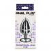 Анальна пробка металева Toy Joy Starlight Booty Jewel з білим кристалом, Large
