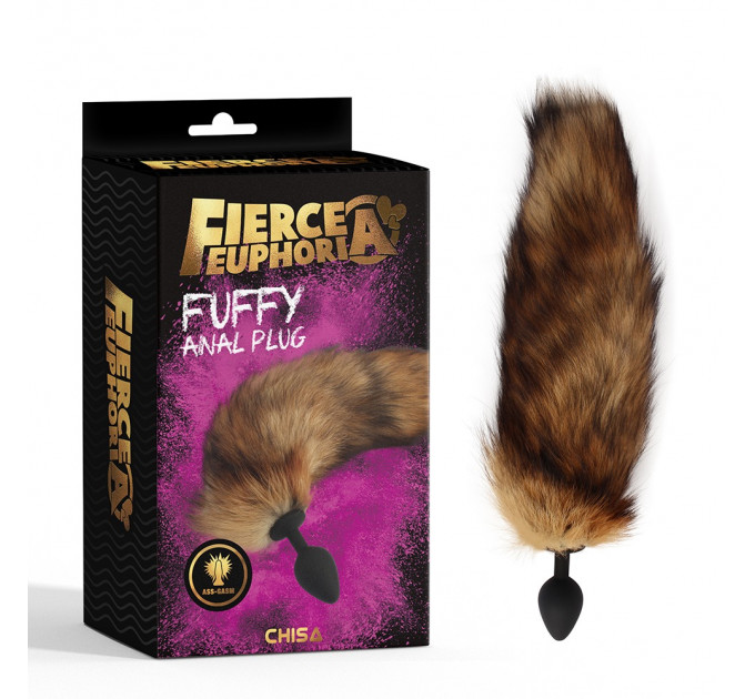 Анальна пробка Chisa Fierce Euphoria Fuffy anal plug з хвостом
