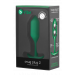 Анальная пробка со смещенным центром тяжести B-Vibe Snug Plug 2, силиконовая, зеленая