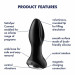 Анальна смарт-пробка із ротацією Satisfyer Rotator Plug 2+, чорний