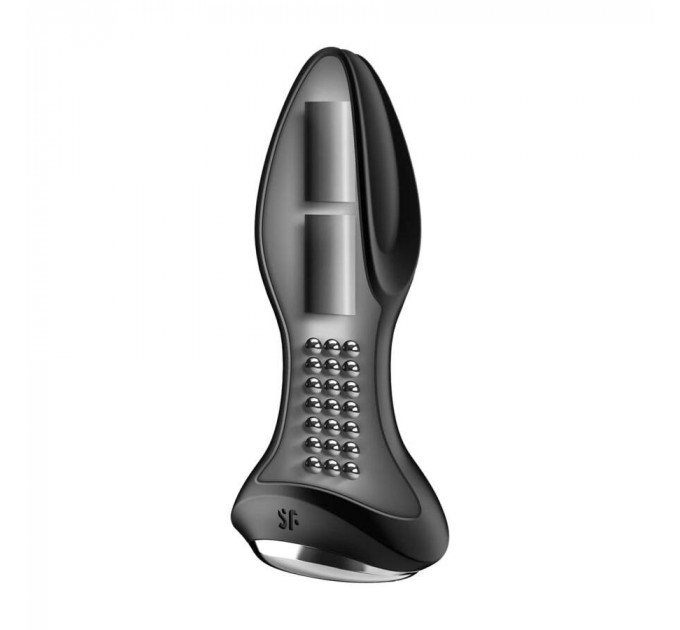 Анальна смарт-пробка із ротацією Satisfyer Rotator Plug 2+, чорний