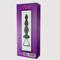 Анальная силиконовая елочка Adrien Lastic Arrow с металлическим держателем, черная