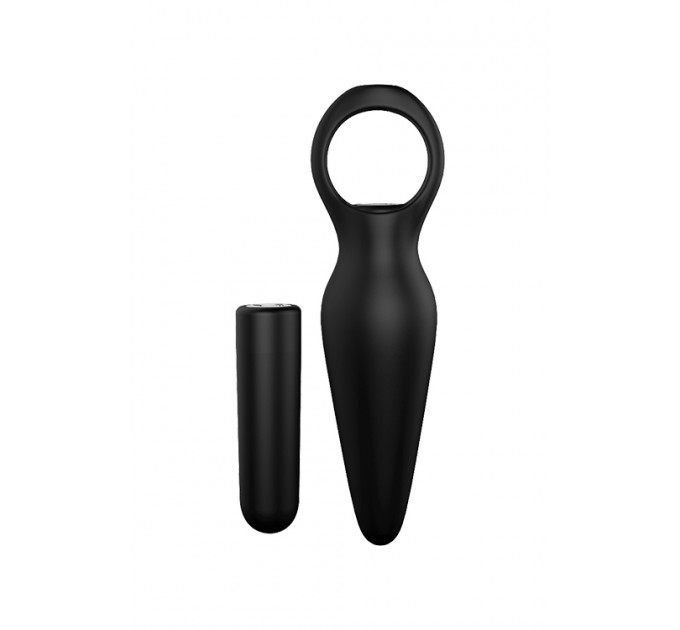 Анальна пробка з вібрацією Dream Toys CHEEKY LOVE TAPERED PLUG BLACK