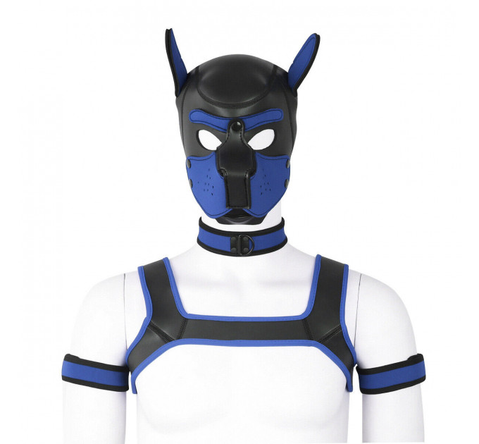 Бдсм маска собаки Bondage Puppy Hood LUV BLUE