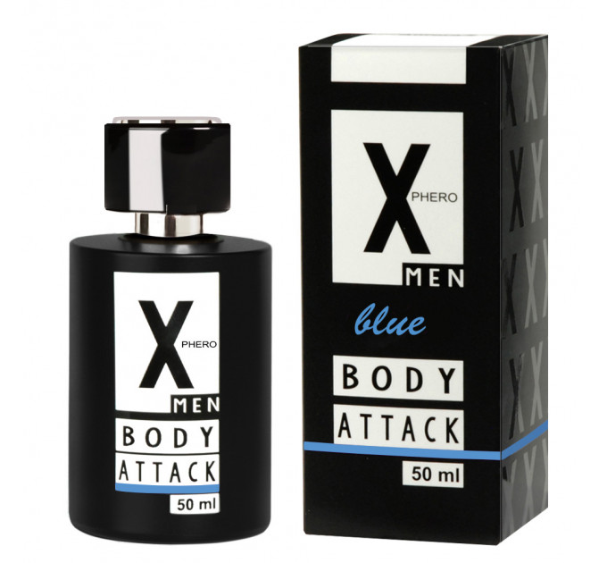 Духи с феромонами Aurora Body Attck MEN Blue X-PHERO 50ml