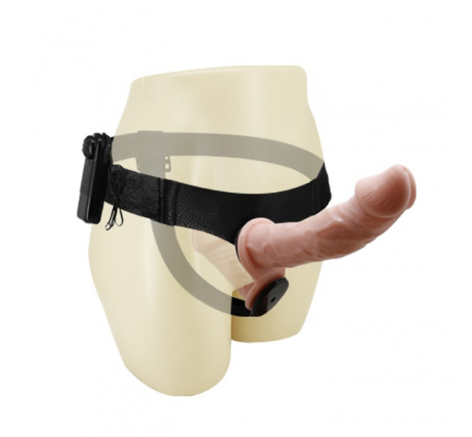 Подвійний страпон з вібрацією Ultra Passionate Harness Dual Vibration з провідним пультом керування