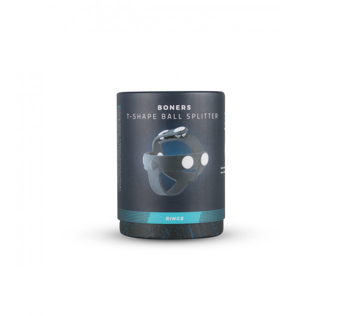Ерекційне кільце Boners T-shape Ball Splitter, сіре