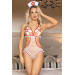 Эротичный костюм медсестры S/M Sunspice, белый, 2 предмета