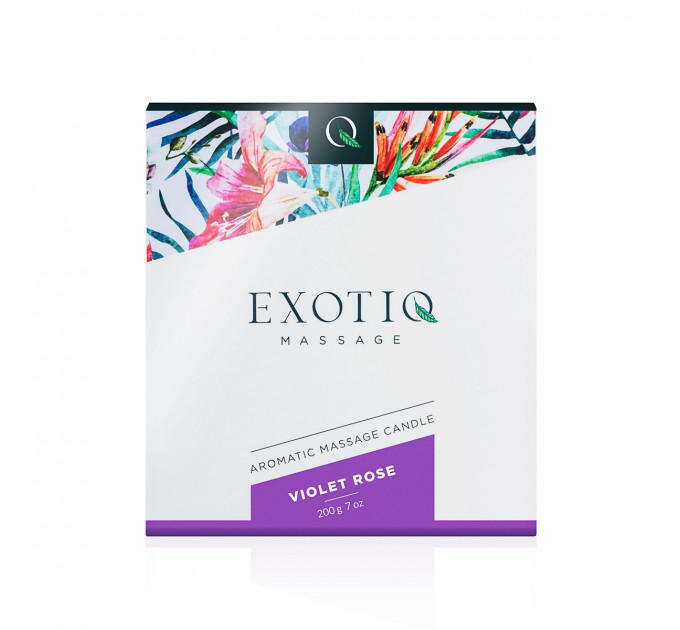 EX-MC-02-200 Массажная свеча Exotiq Massage Candle Violet Rose 200 г