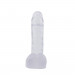 Фаллоимитатор с яичками Chisa Hi-Rubber Inch Dildo на присоске, прозрачный
