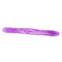 Фаллоимитатор двухсторонний фиолетовый Chisa Hi-Rubber 46 см *4,7 см