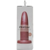 Фаллоимитатор с изогнутым стержнем FleshLight HerSpot розовое золото, Medium